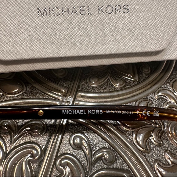 ?Michael Kors • Unisex Black and Gold Frame Prescription Eye Glasses